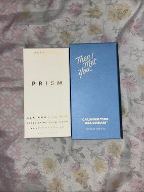 Prism Exfoliating Glow Serum & Calming Tide Gel Cream set